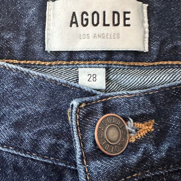 Agolde 90s Pinch Waist High Rise Straight Jean Size 28 - Picture 4 of 7